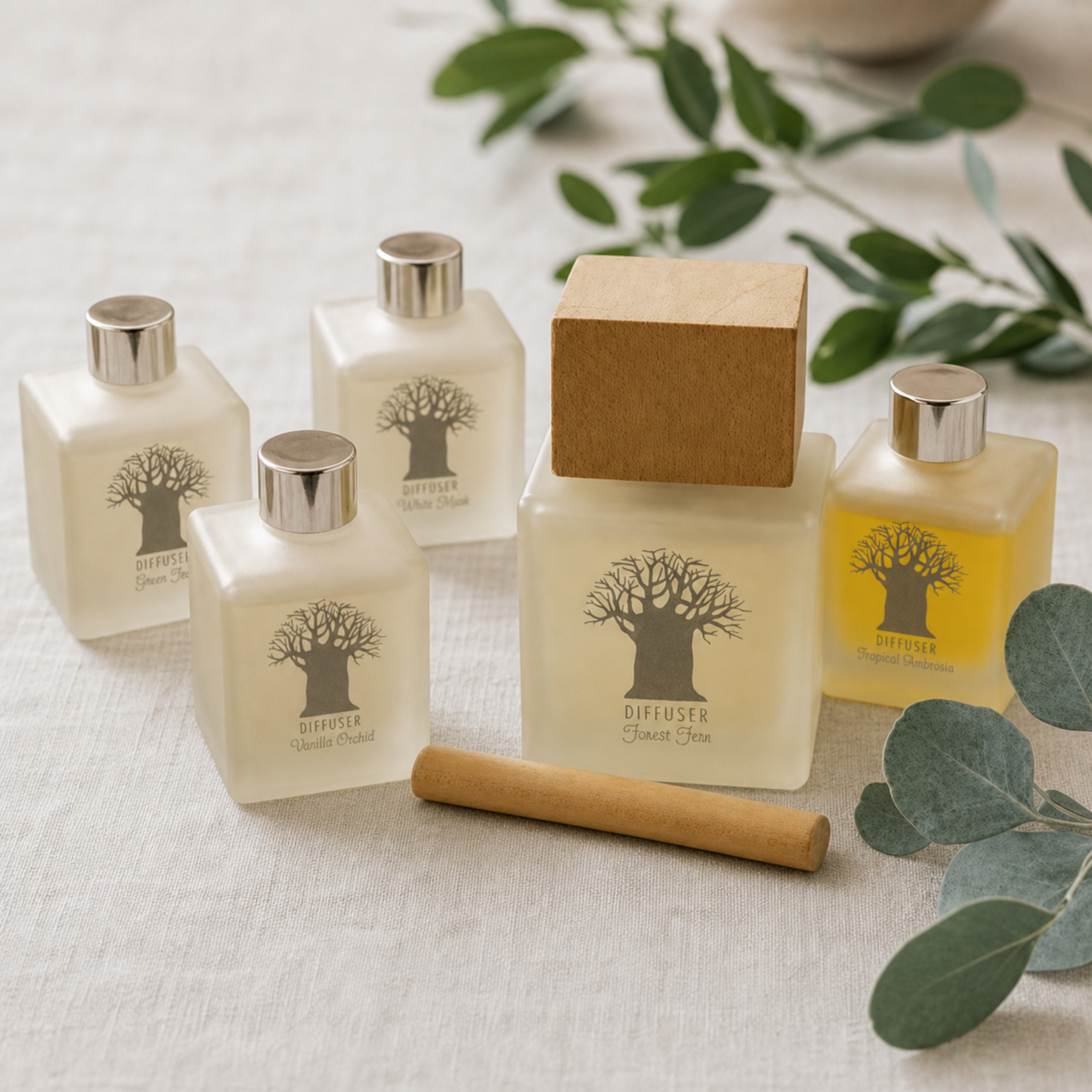 Mockana Wooden Top Diffuser Refill – Long-Lasting Fragrance