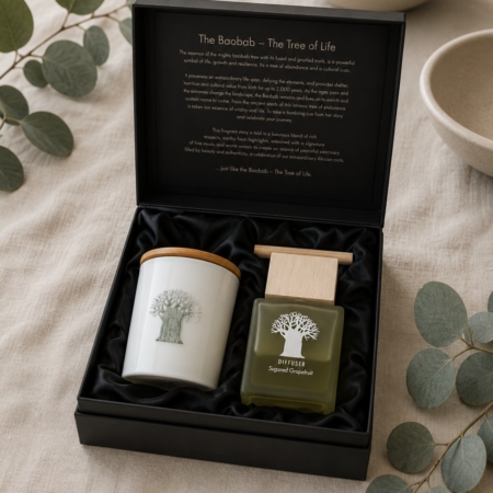 Fragrance Box – Diffuser & Soy Candle (White)