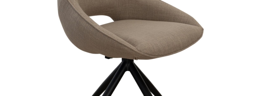 Louis Swivel Dining Chair | Cosmopolitan Fabric
