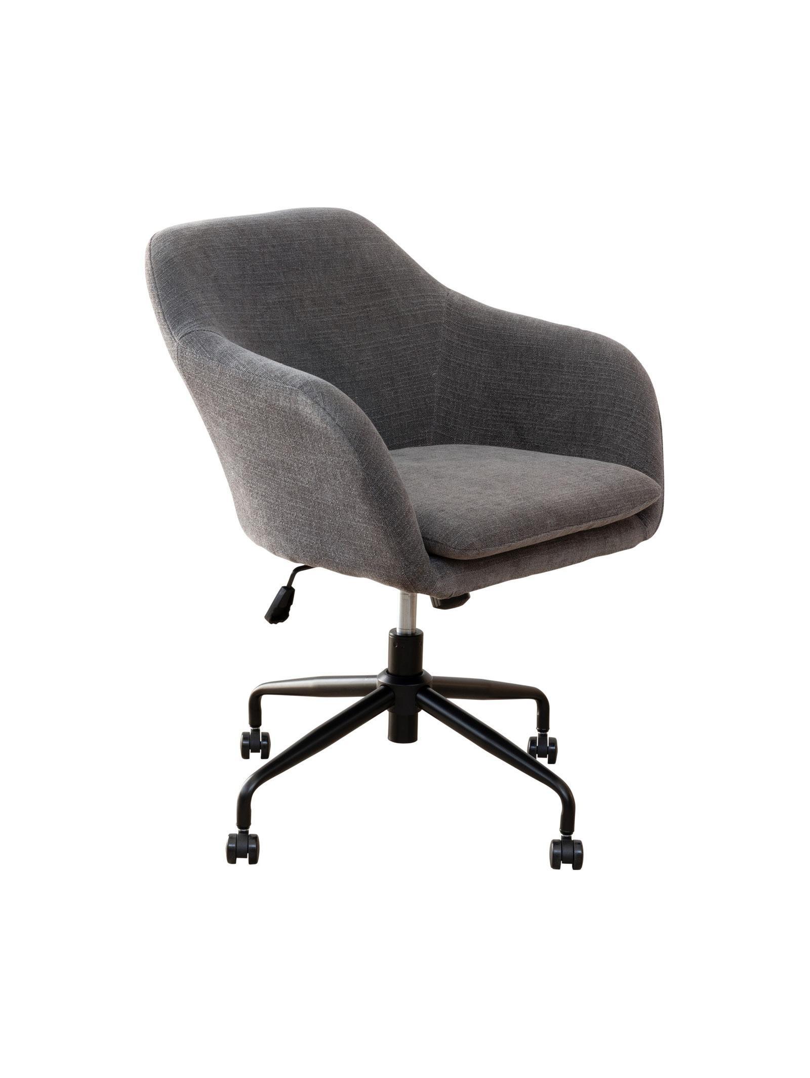 Miranda Office Chair – Modern Adjustable Swivel Chair in Meteor Fabric