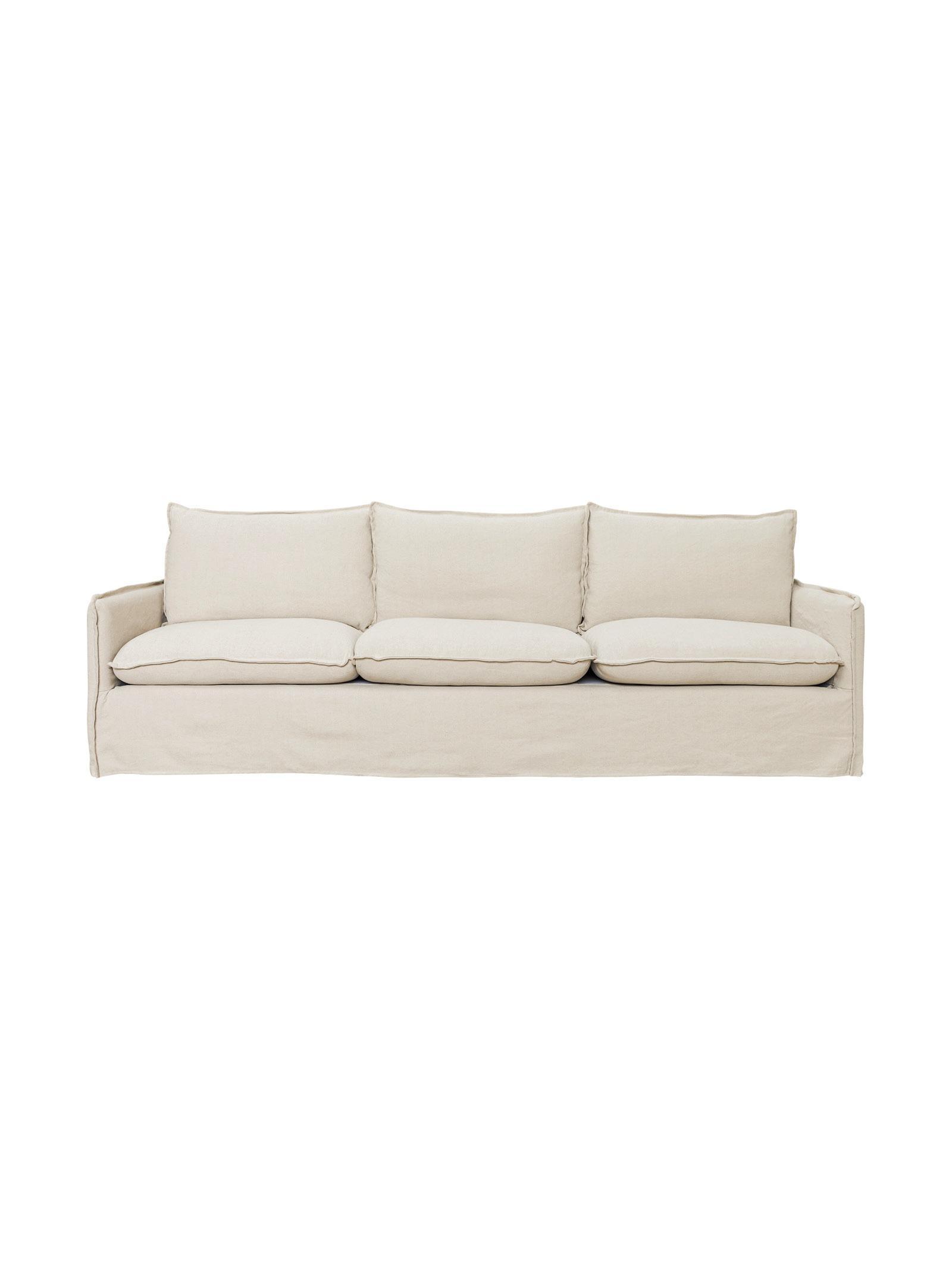 Paulo 4-Seater Sofa | Natural Linen Blend
