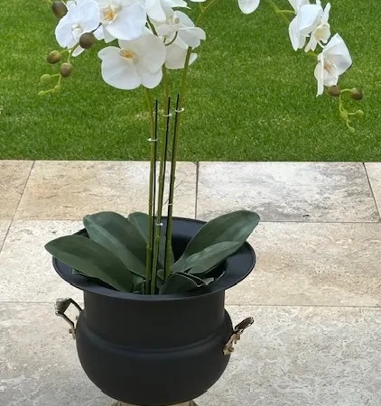 Orchid 78cm – 3 Leaves, 3 Branches Artificial Orchid