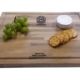 Butcher’s Block Oak Steak Board with Iron Handles – 46×34×3 cm