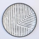 Large Black & White Tin Plate 53cm – Wall Décor