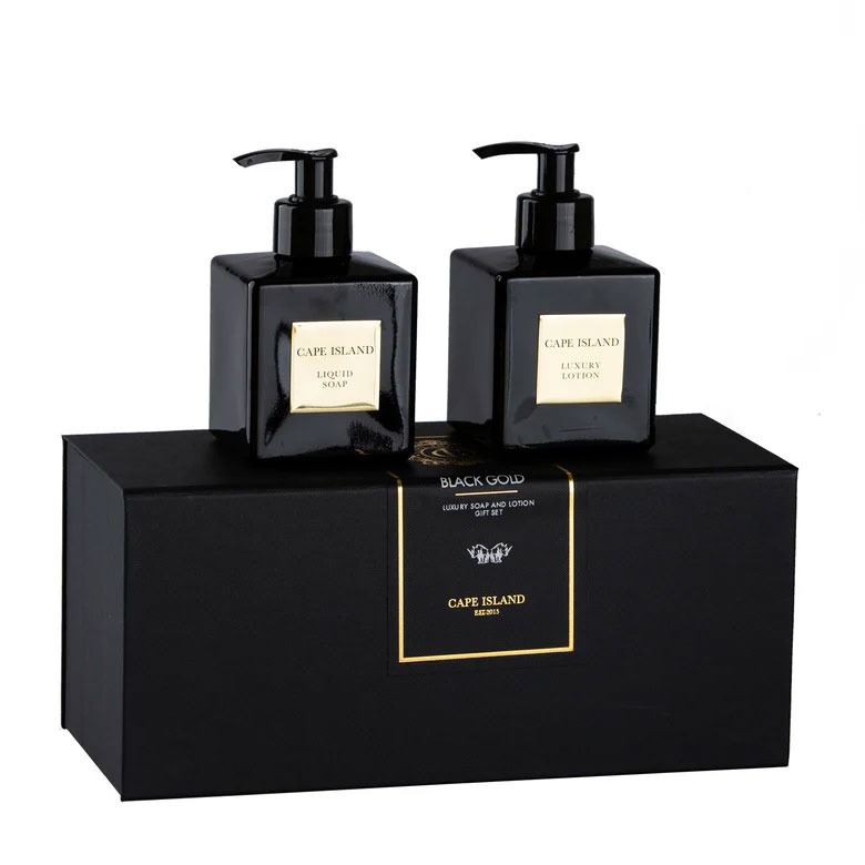 Black Gold Soap & Lotion Boxed Set