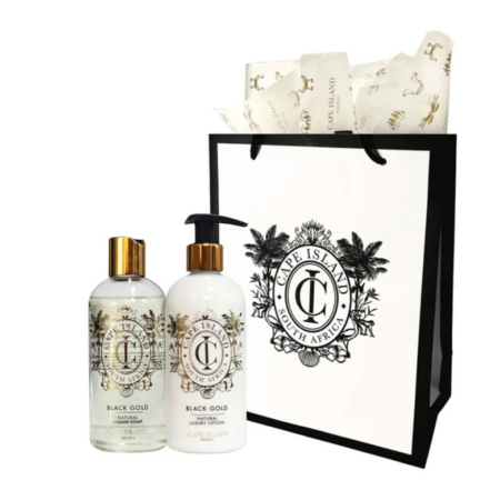 Black Gold PET 300ml Soap & Lotion Gift Bag