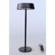 LED Lamp with Saucer Shade – Black, White & Blue