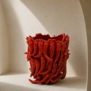Large Red Ceramic Chilli Vase 32cm (H)