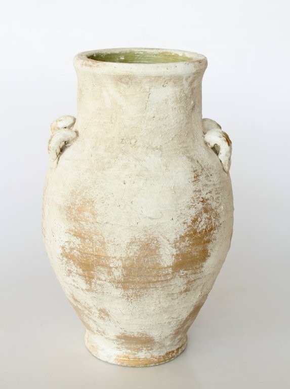 Tall Distressed Urn with Handles 50x30cm