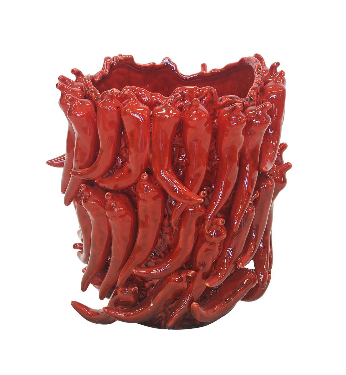 Large Red Ceramic Chilli Vase 32cm (H)