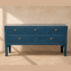 Navy Blue 5-Drawer Buffet – 82 x 114 x 41cm