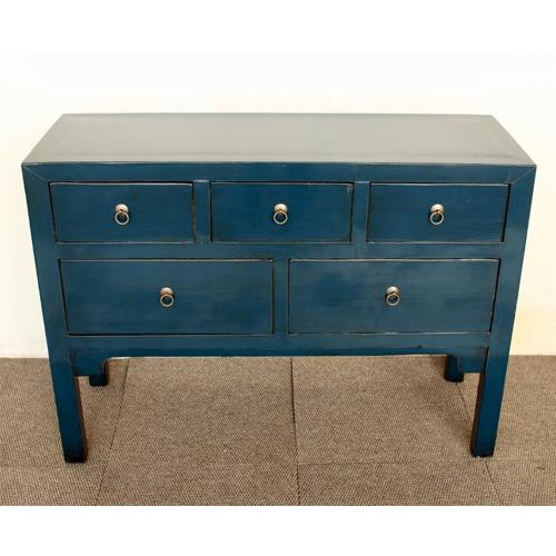 Navy Blue 5-Drawer Buffet – 82 x 114 x 41cm