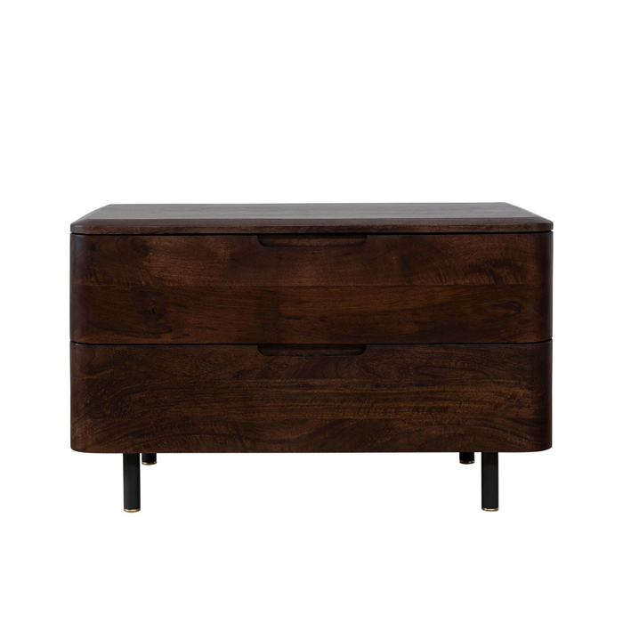 Brugge Solid Wood Bedside Table – Large