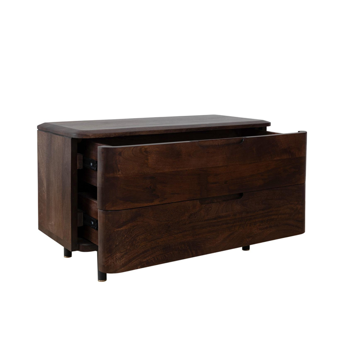 Brugge Solid Wood Bedside Table – Large