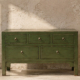 Green 5-Drawer Buffet Sideboard 82x114x41cm