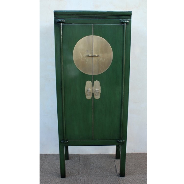 Tall Green 2-Door Wedding Cabinet 195x80x40cm