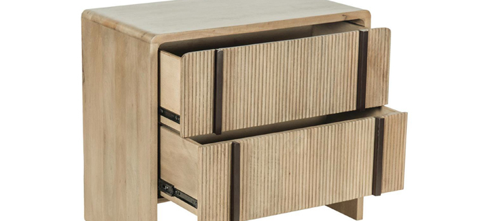 Montauk Mango Wood Bedside Table