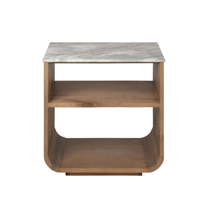 Portland Marble Bedside Table – Short