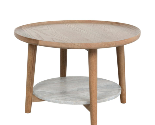 Nubo Oak Wood Coffee Table | Marble Base Nubo Oak Wood Coffee Table | Marble Base