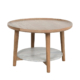 Nubo Oak Wood Coffee Table | Marble Base